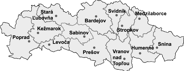 Région PRESOV